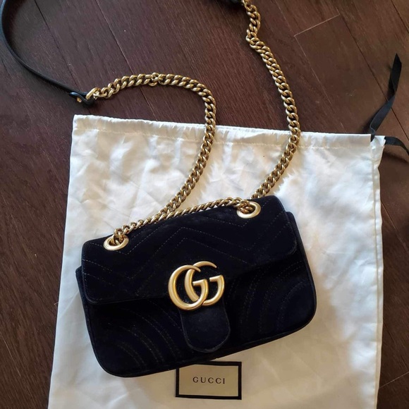 Authentic Gucci mini velvet marmont. - Picture 10 of 10